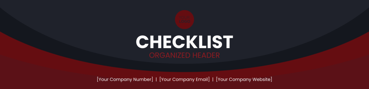 Checklist Organized Header
