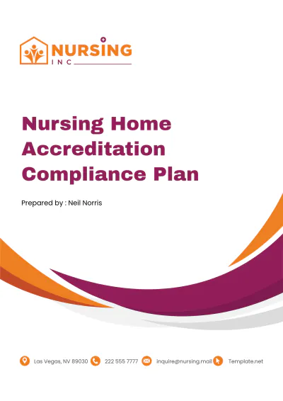Free Nursing Home Accreditation Compliance Plan Template to Edit Online