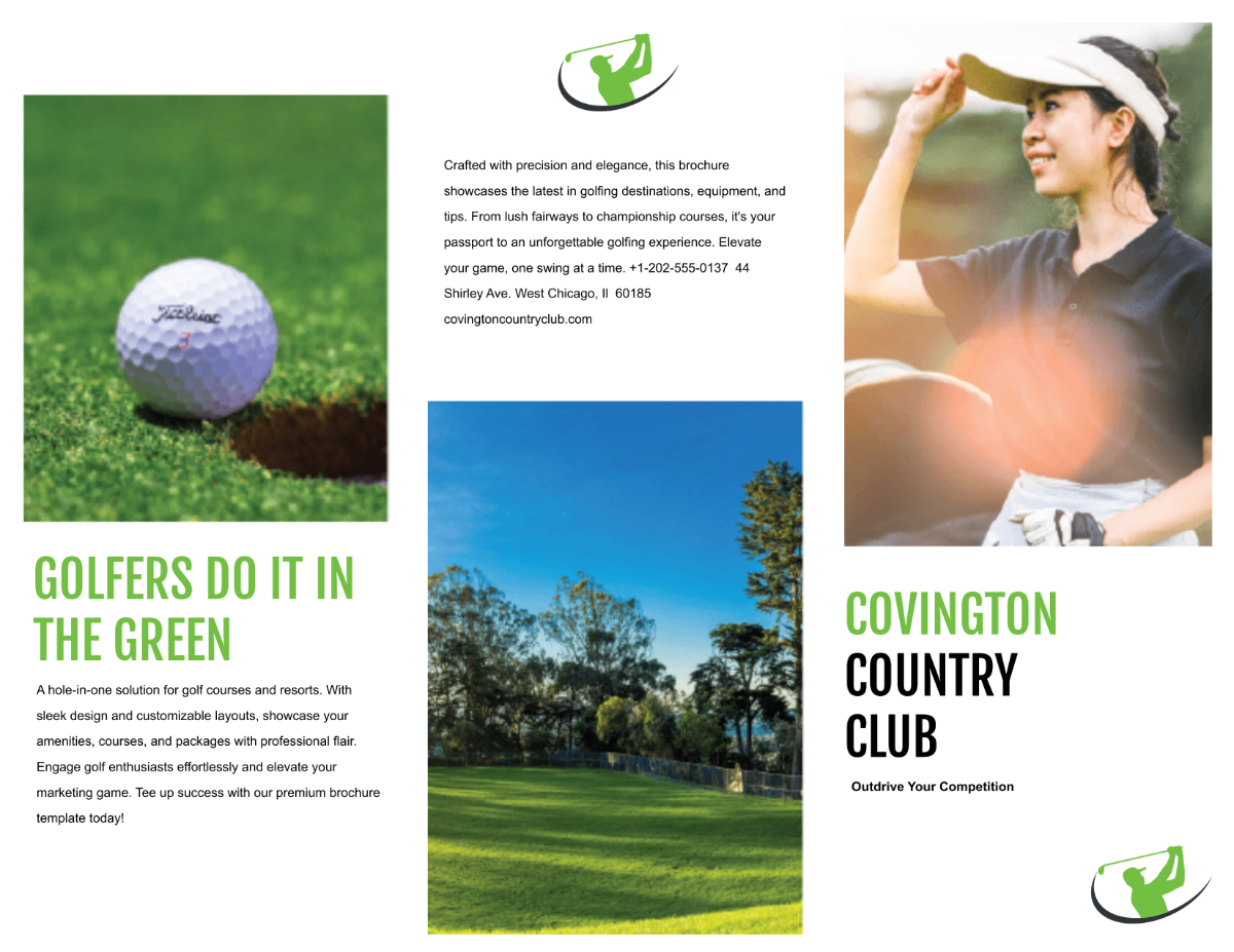 Free Golf Brochure 