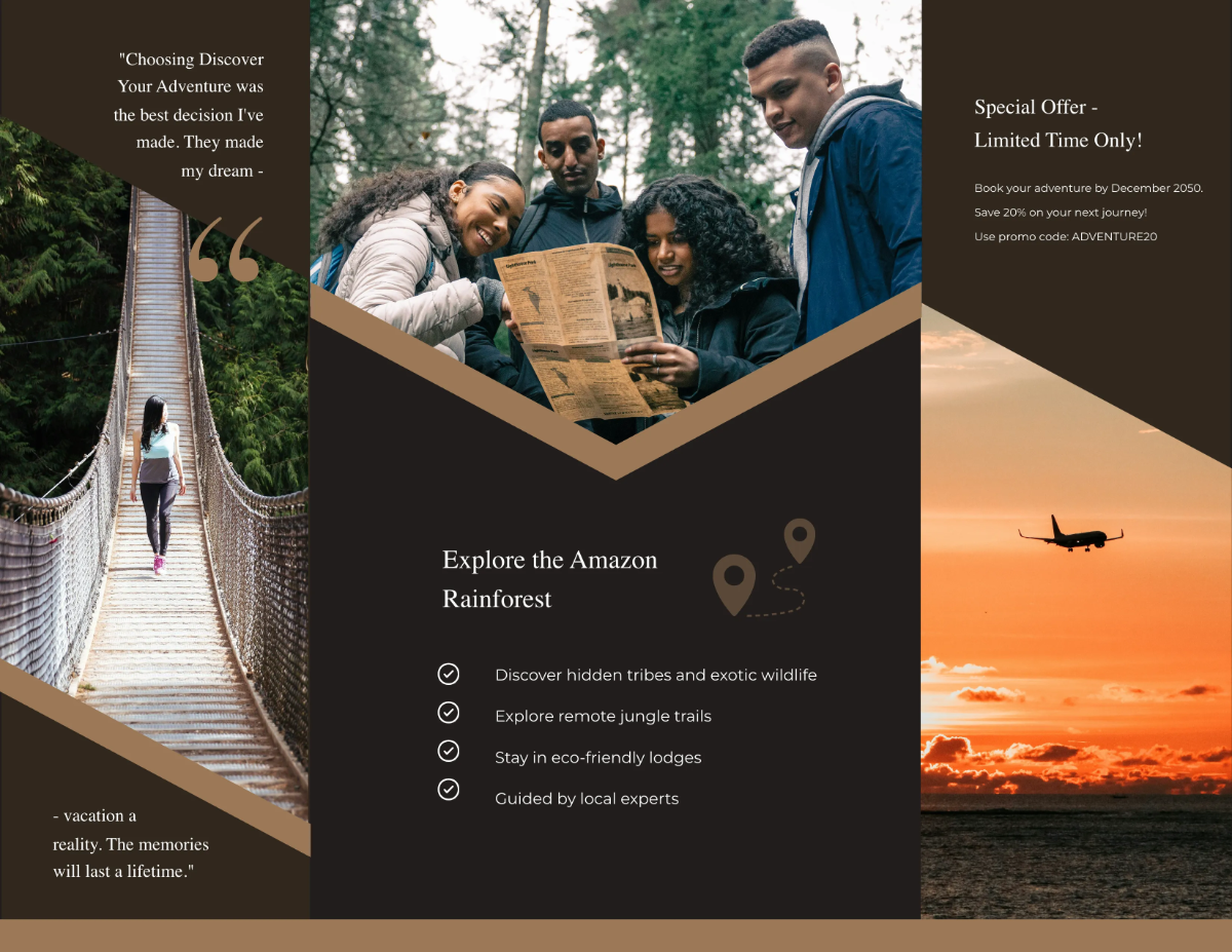 Free Gate Fold Brochure Template to Edit Online