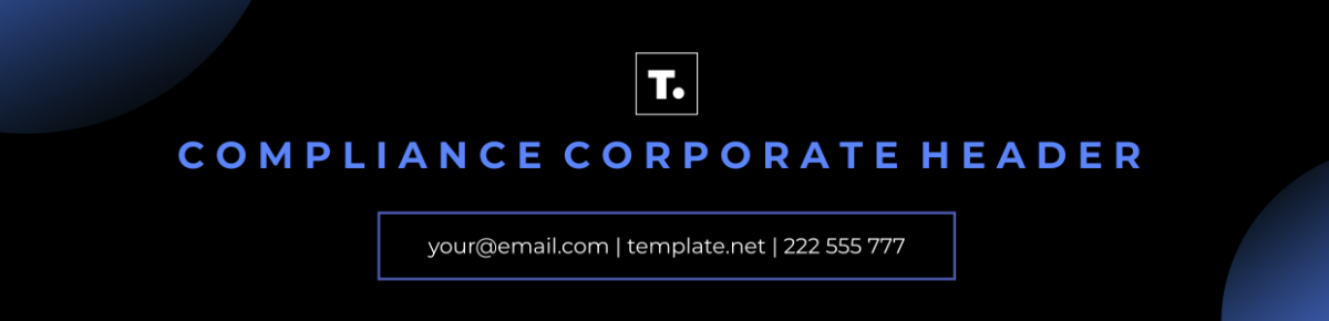 Compliance Corporate Header Template - Edit Online & Download Example ...
