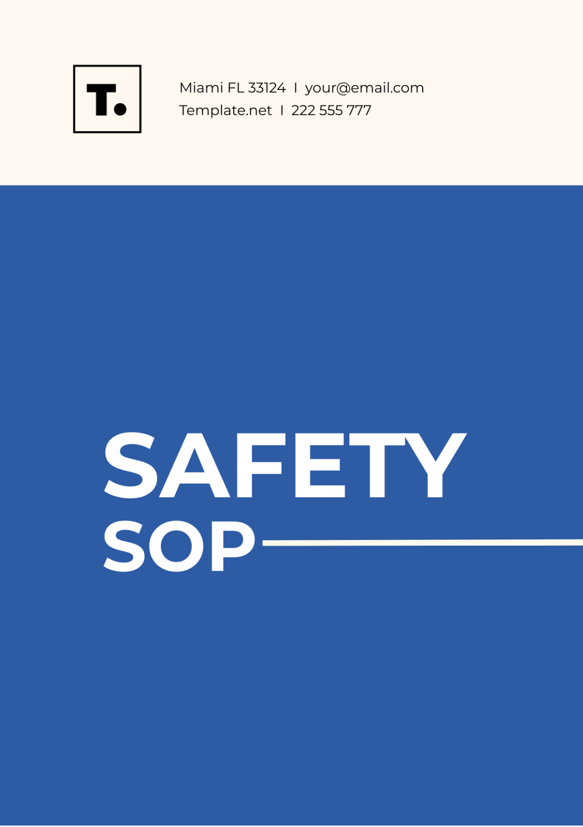 Safety SOP Template