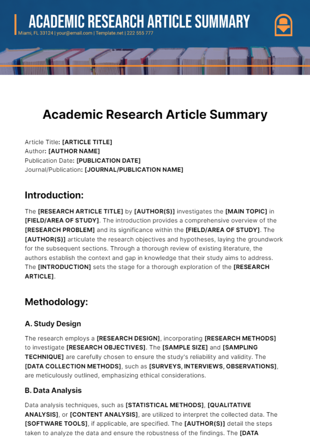 Academic Research Article Summary