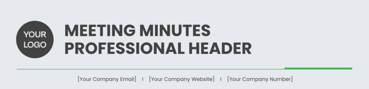 Meeting Minutes Professional Header
