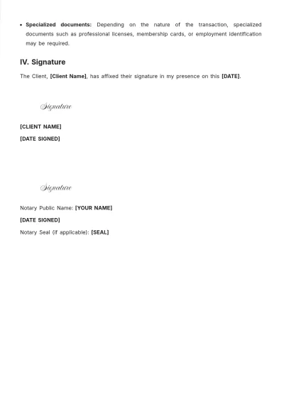 Free Oath Or Affirmation By Notary Public Template to Edit Online