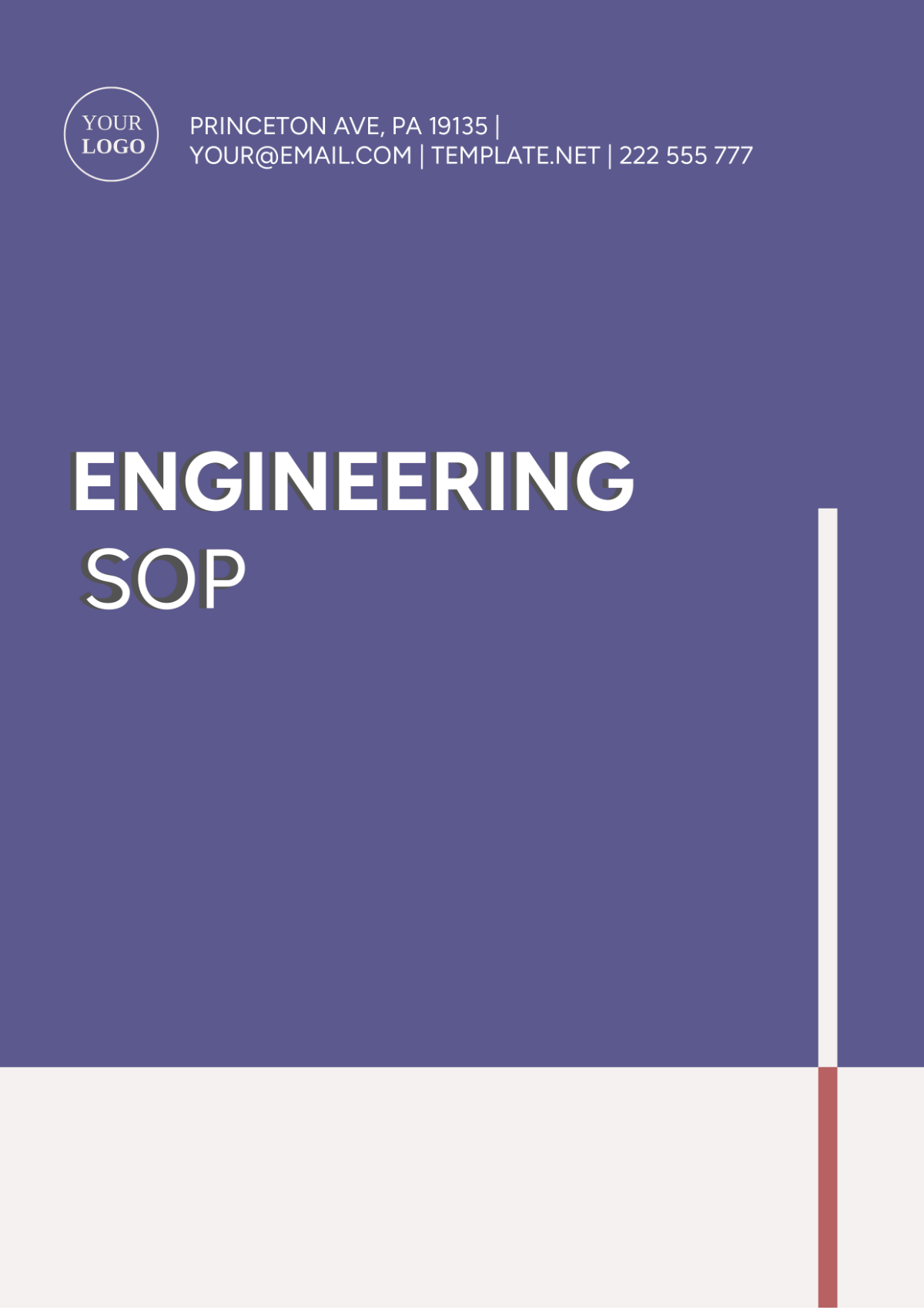 Free Engineering SOP Template