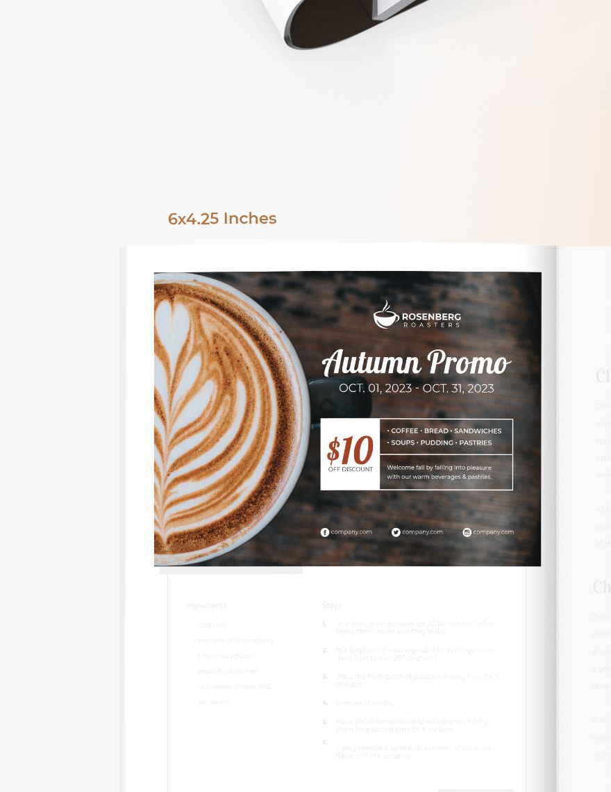 Coffee Shop Magazine Ads Format