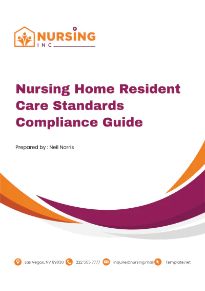 Free Nursing Home Resident Care Standards Compliance Guide Template to Edit Online