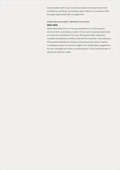 Free Summary For Entry Level ATS Resume Template, AI Resume Builder