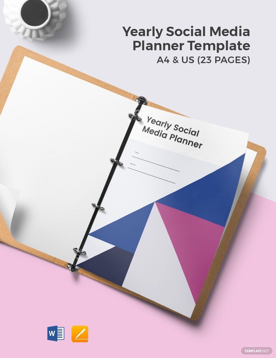 Yearly Social Media Planner Template