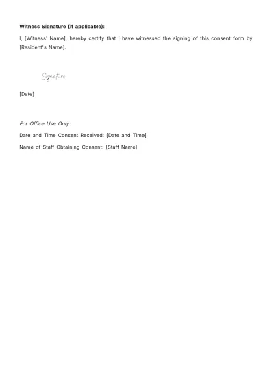 Free Nursing Home Informed Consent for Treatment Template to Edit Online
