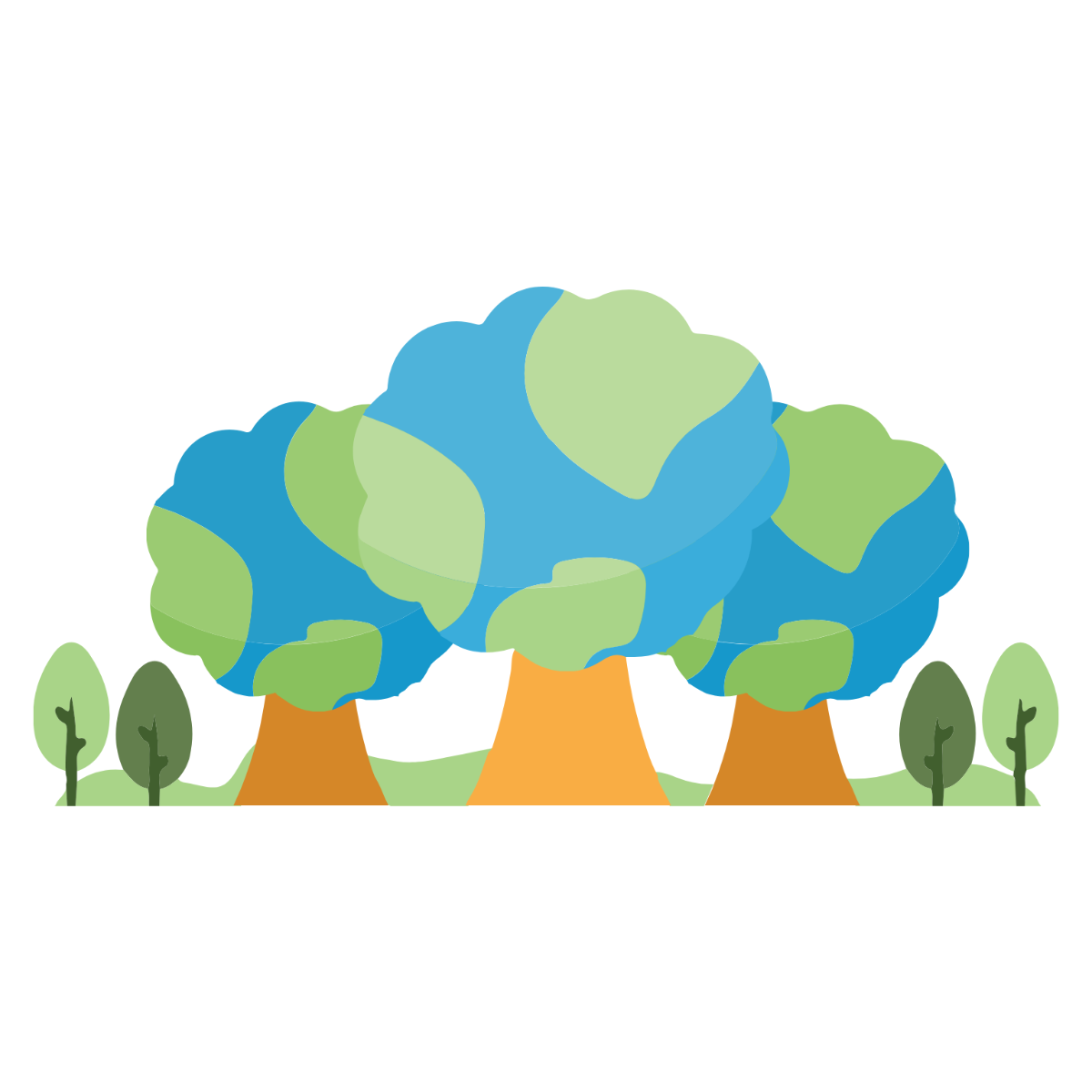 Tree Earth Day Clipart Template