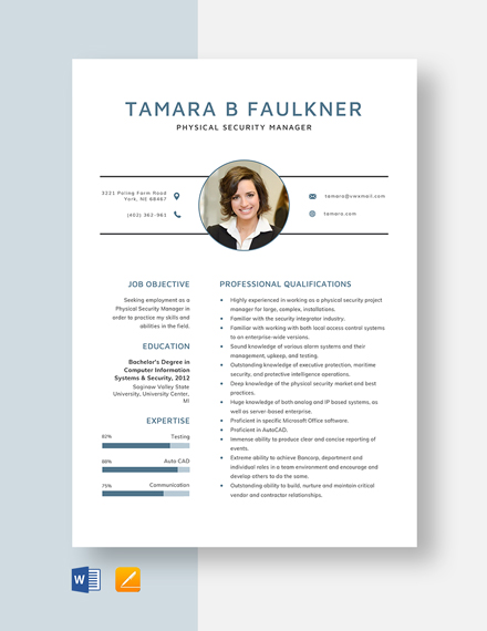 Salesperson Resume/CV Template - Word | PSD | Apple Pages