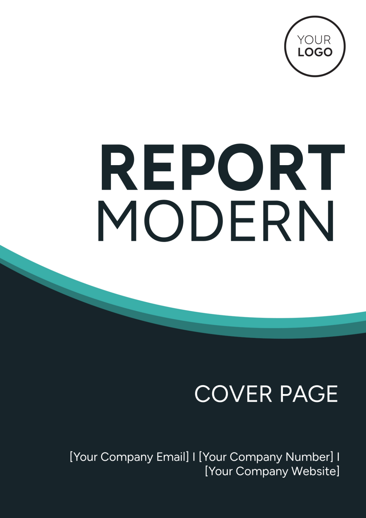 Report Modern Cover Page
