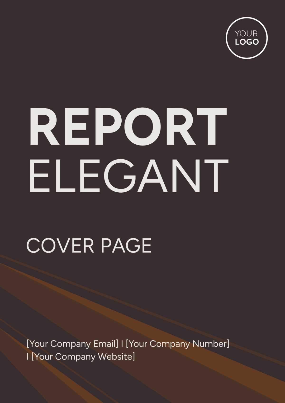 Report Elegant Cover Page