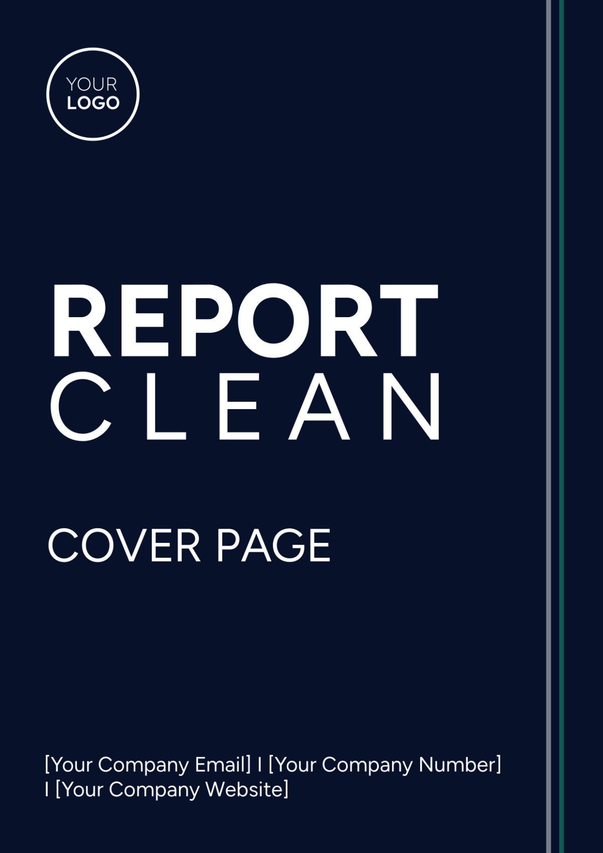 Report Clean Cover Page