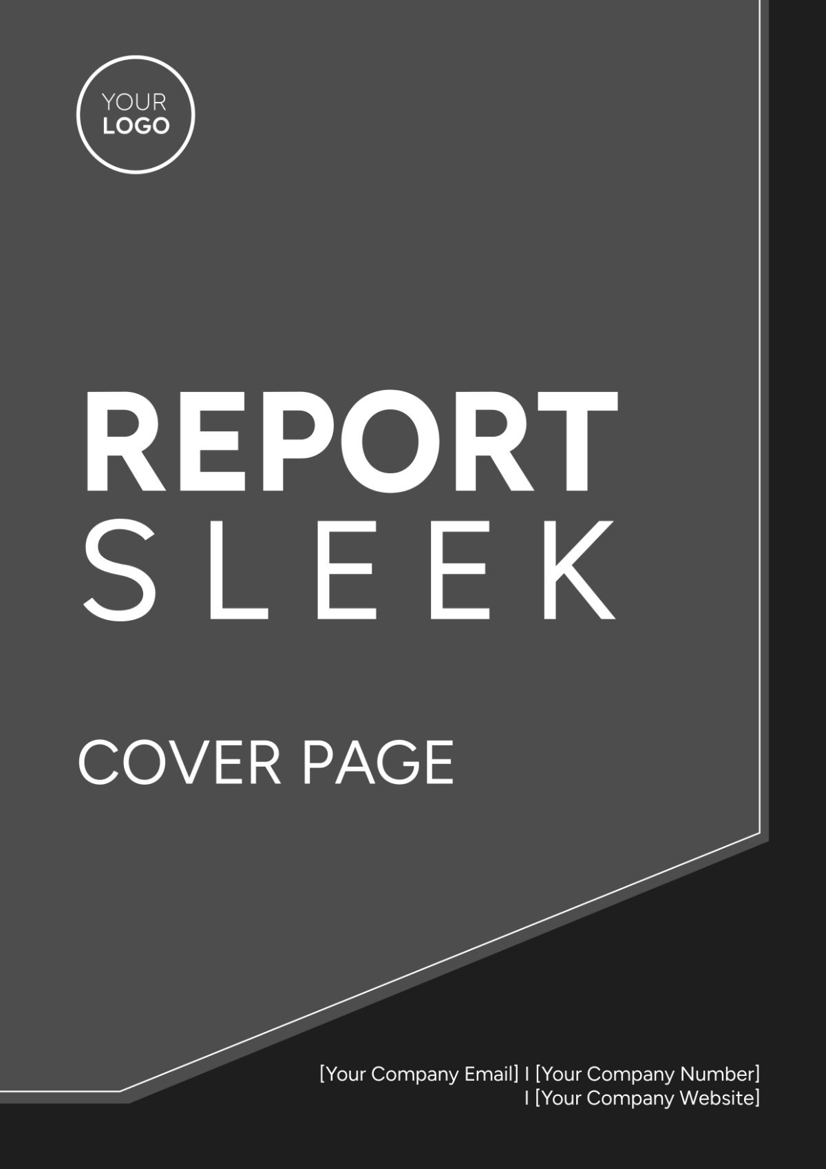 Report Sleek Cover Page