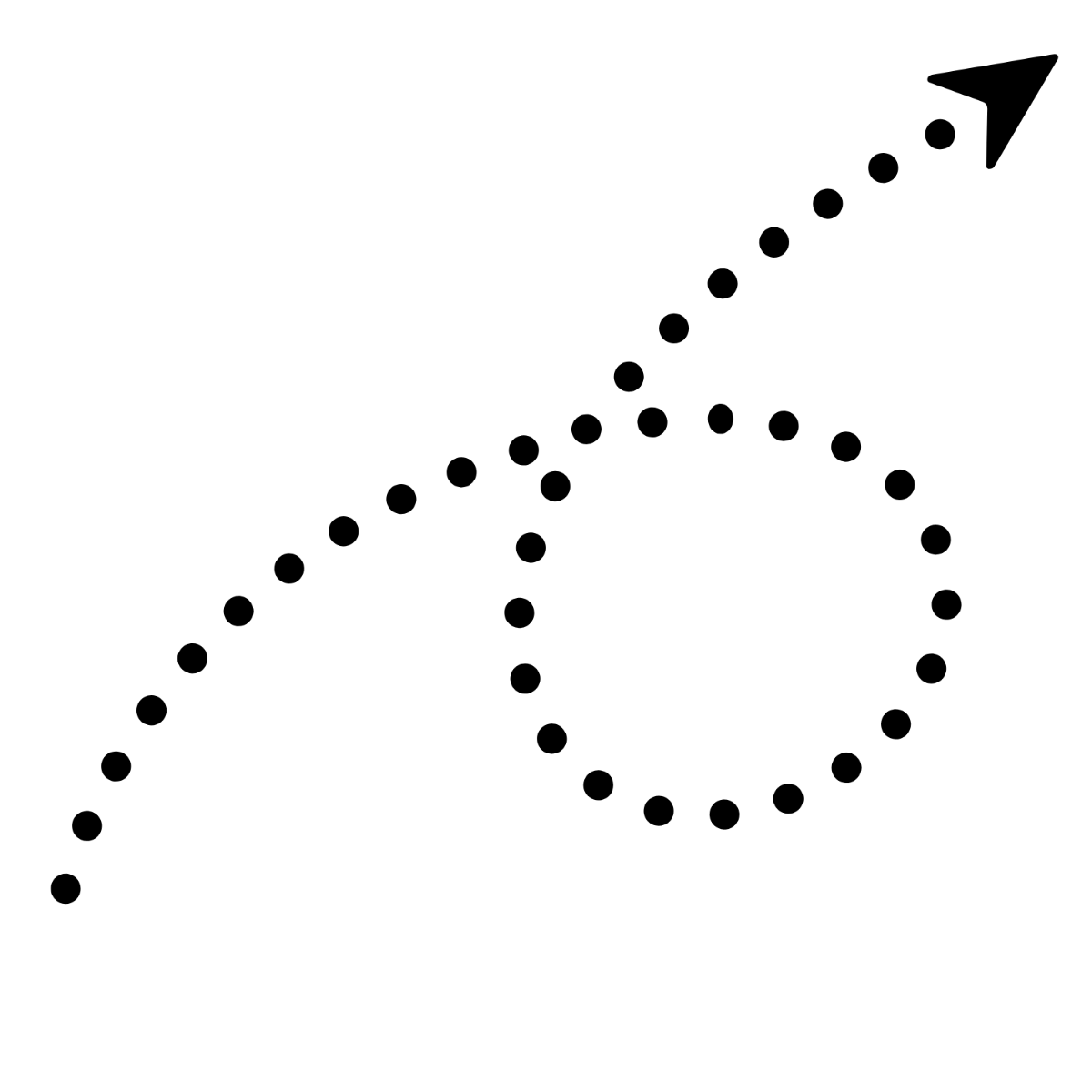 Free Dotted Arrow