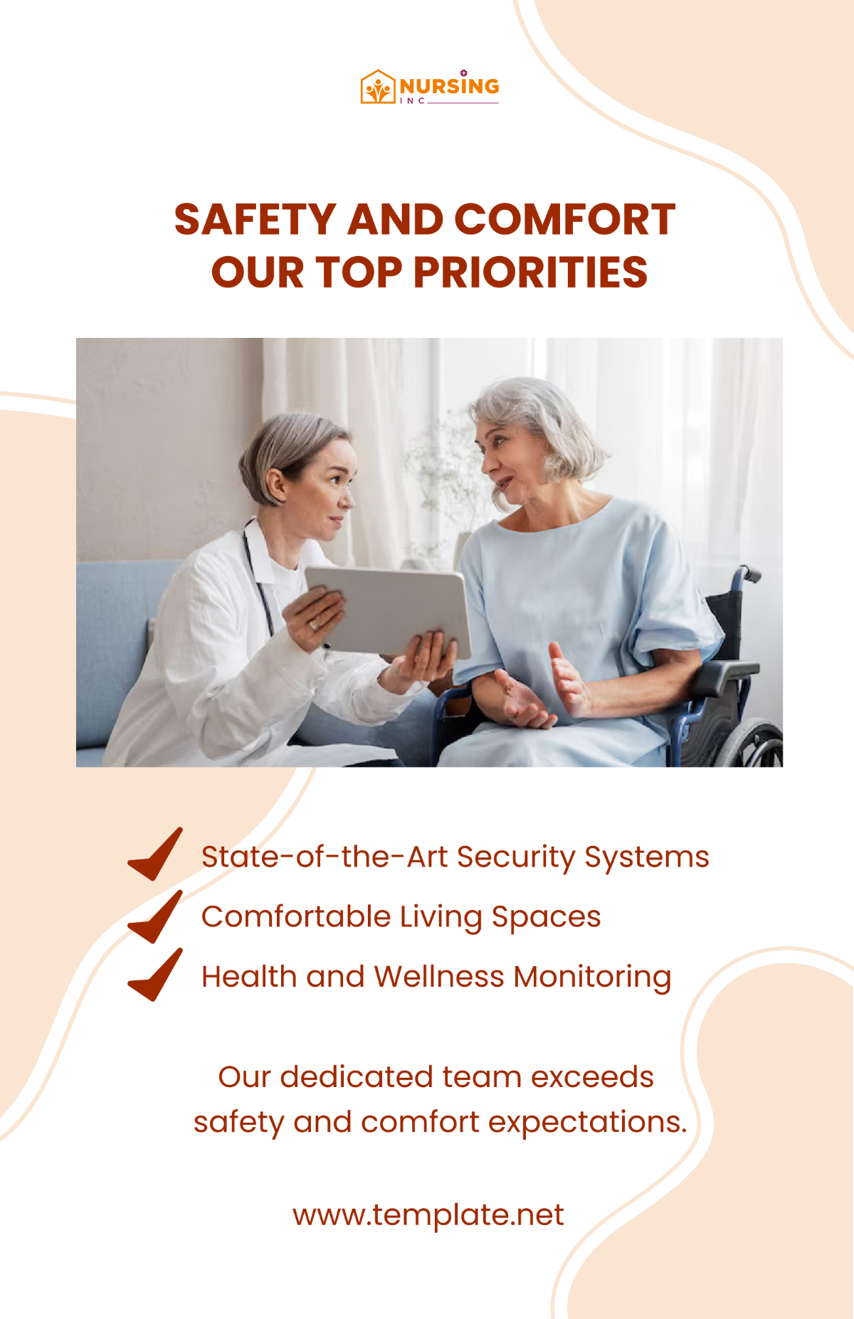 Safety and Comfort: Our Top Priorities Flyer Template