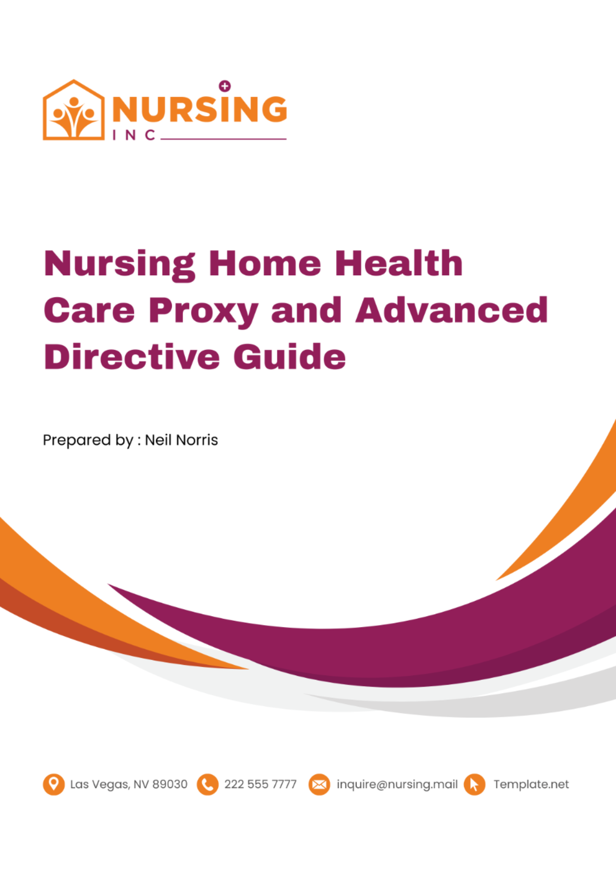 Free Nursing Home Health Care Proxy and Advanced Directive Guide Template