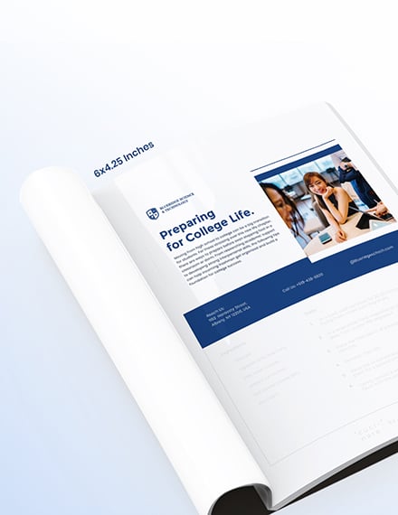 College Article Magazine Ads Template