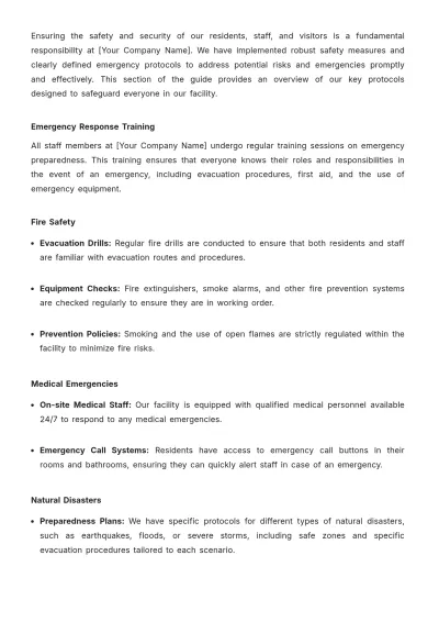 Free Nursing Home Resident Admission Process Guide Template to Edit Online