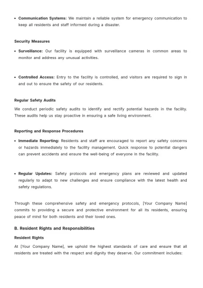Free Nursing Home Resident Admission Process Guide Template to Edit Online