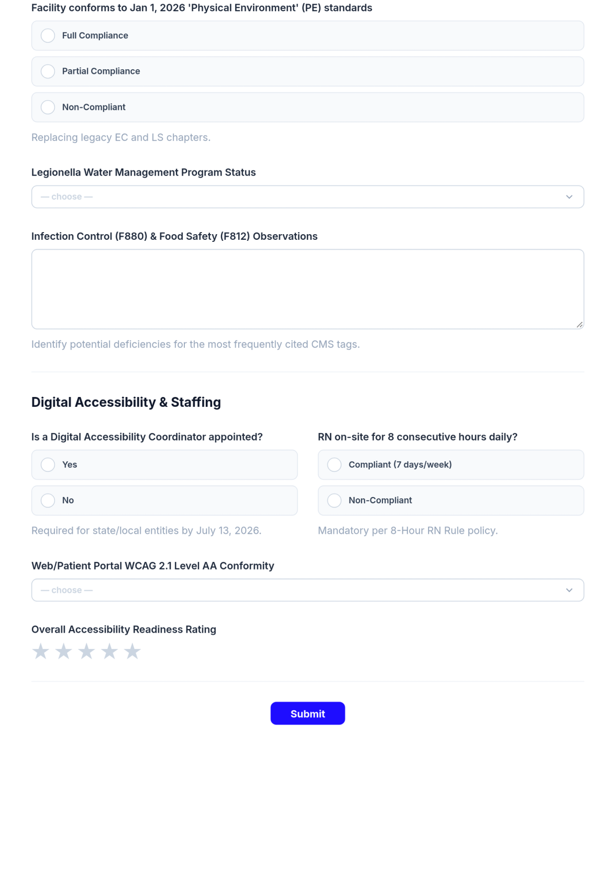 Free Nursing Home Accessibility Audit Checklist Template & AI Maker Free Nursing Home Accessibility Audit Checklist Template & AI Maker