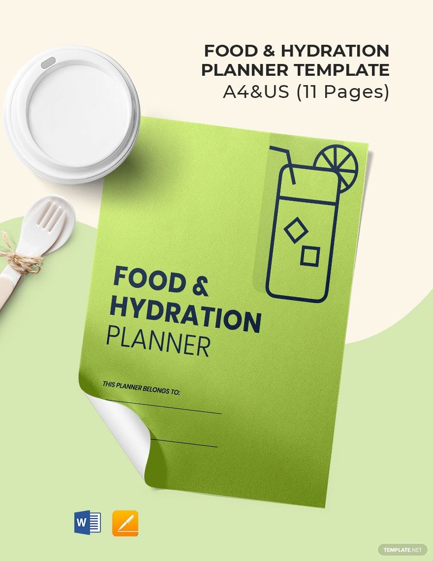 Food & Hydration Planner Template in Word, Google Docs, PDF, Apple Pages