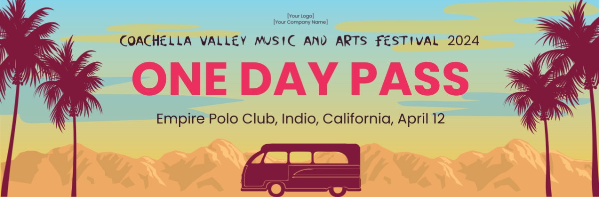 Free Coachella One Day Ticket Template