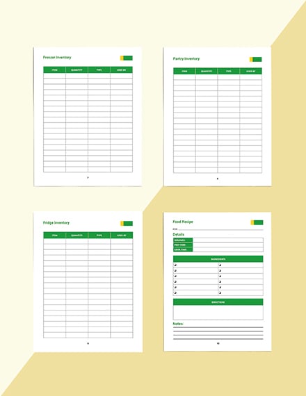 Free Daily Food Planner Template  Word, Apple Pages  Template.net