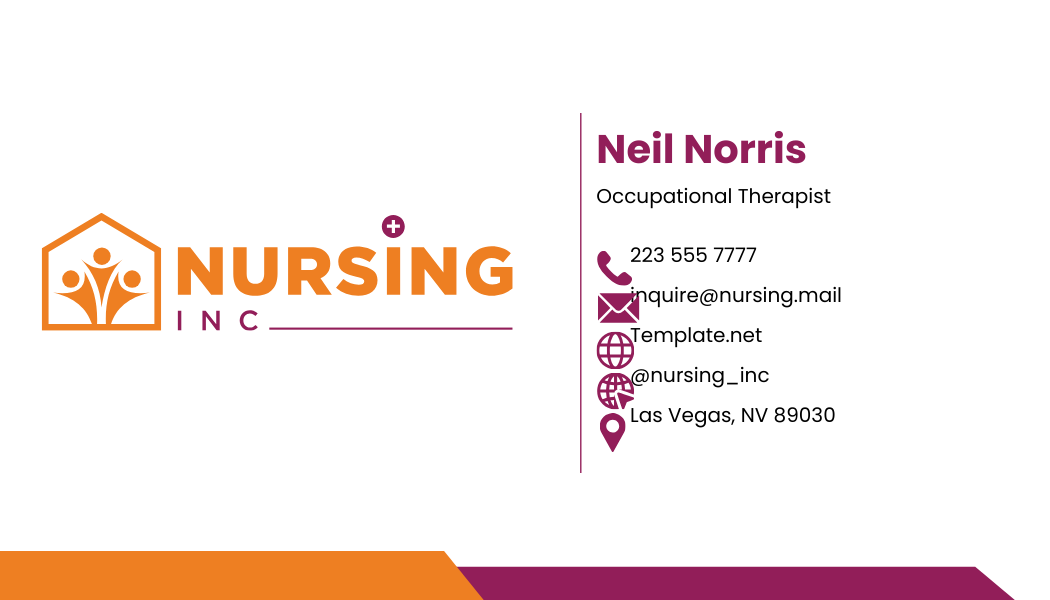 Occupational Therapist Business Card