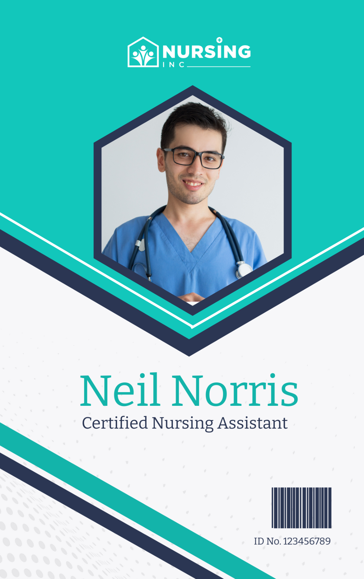 Free Certified Nursing Assistant ID Card Template