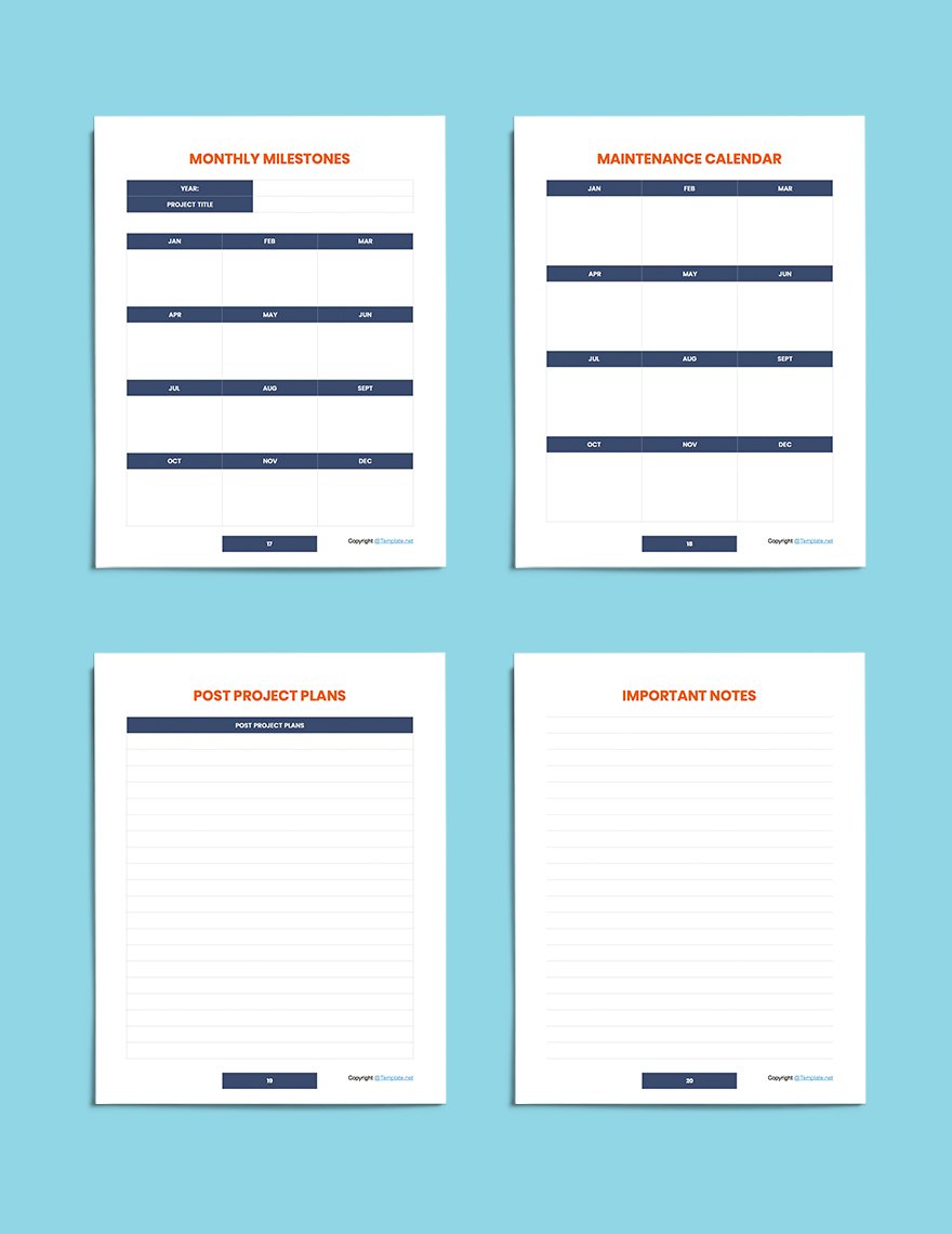 Printable Software Planner Template