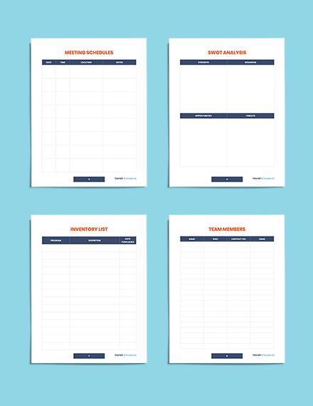 Free Printable Software Planner Template - Word, Apple Pages | Template.net