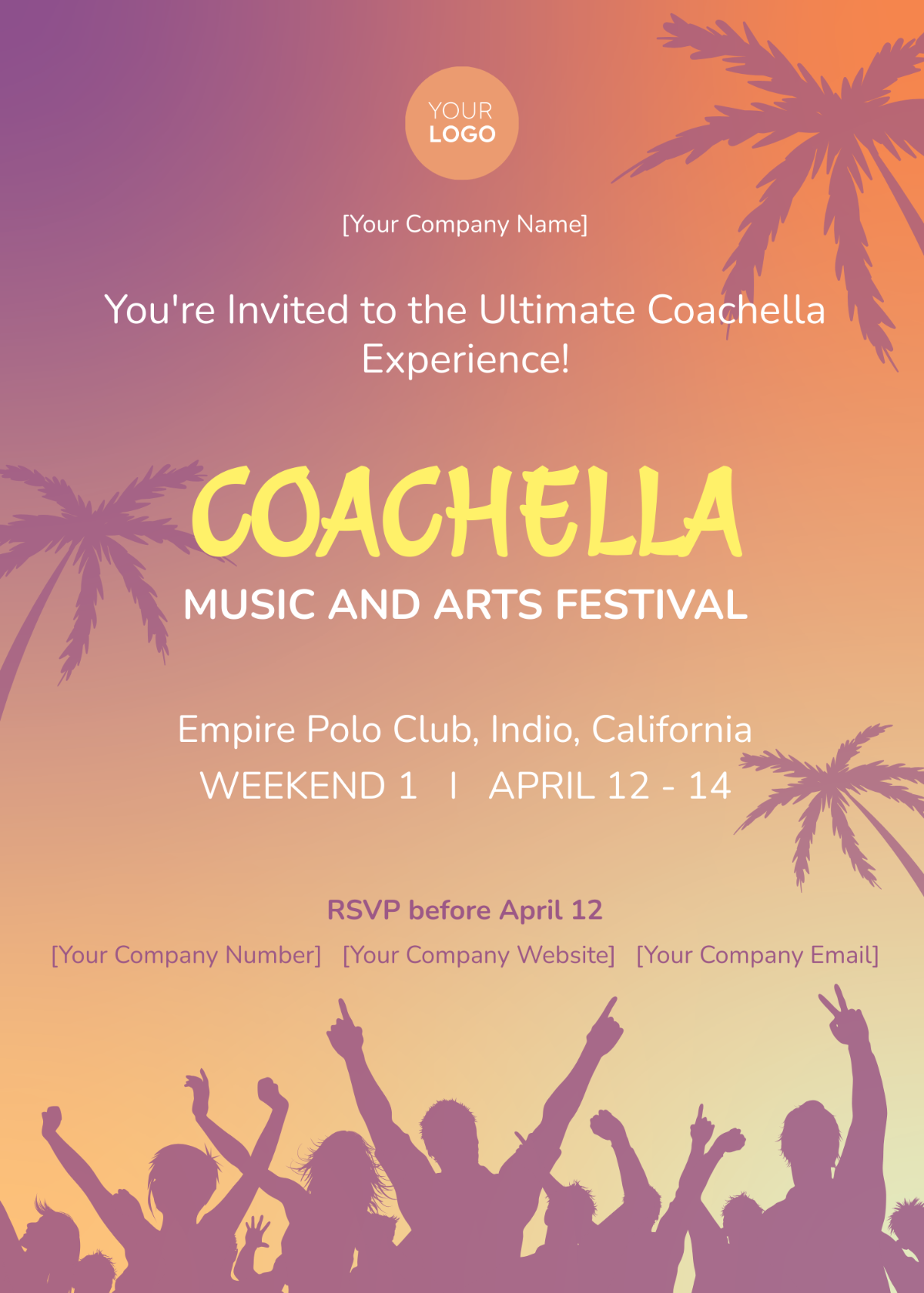 Sample Coachella Invitation
