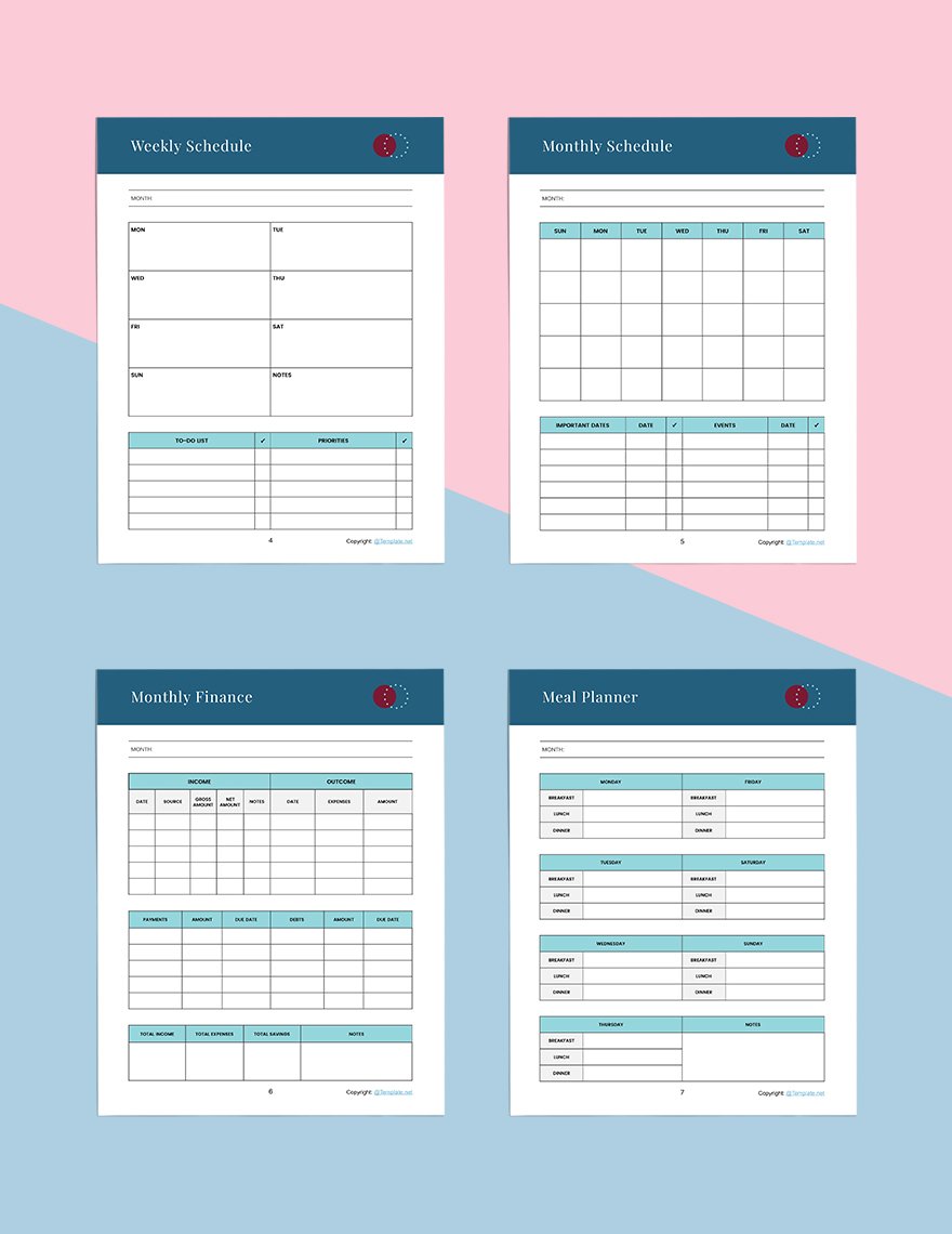 Printable Journal Planner Download