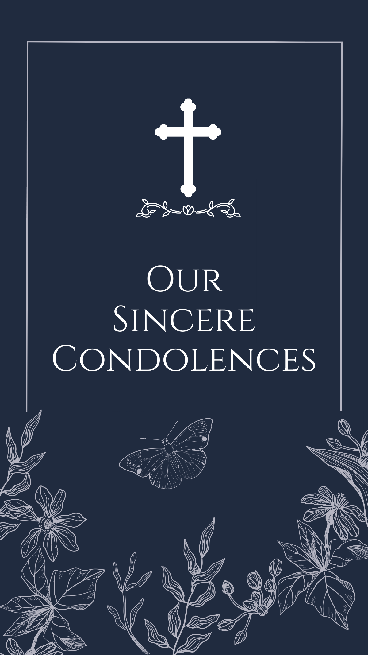 Condolence Card For Funeral Guest Template