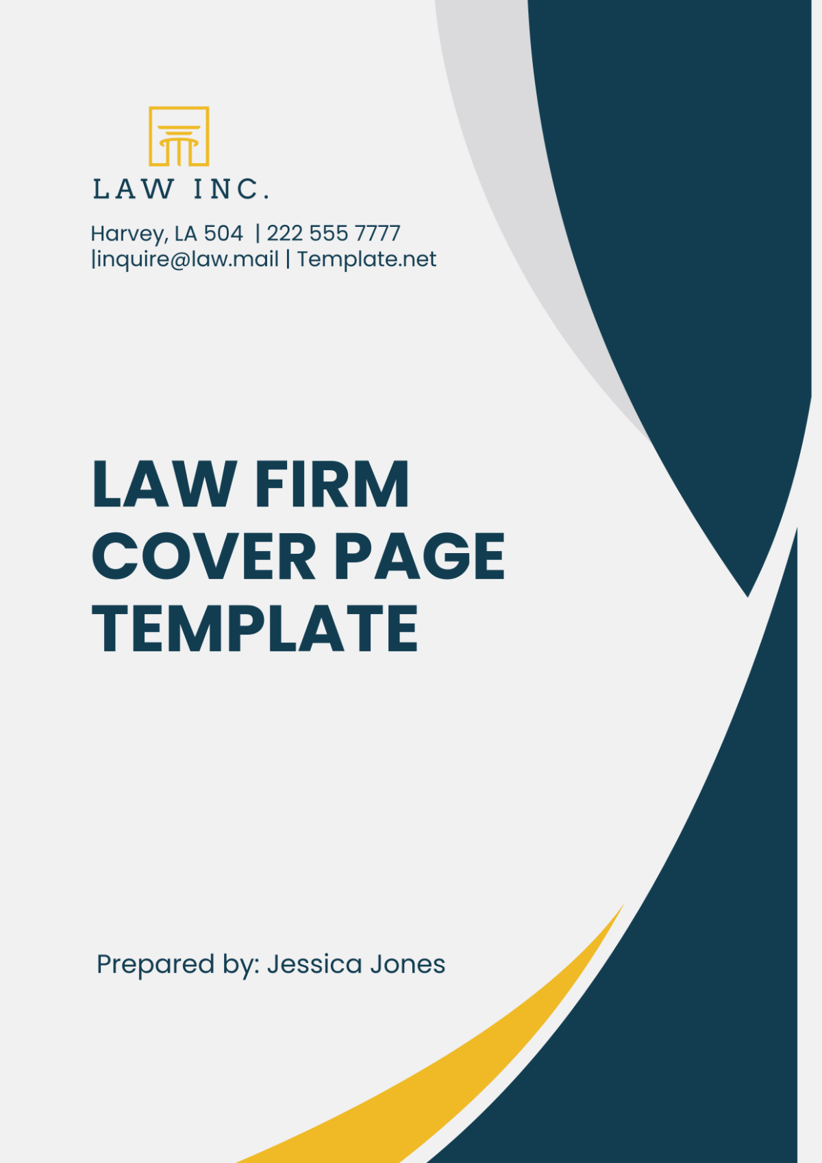 Law Firm Cover Page