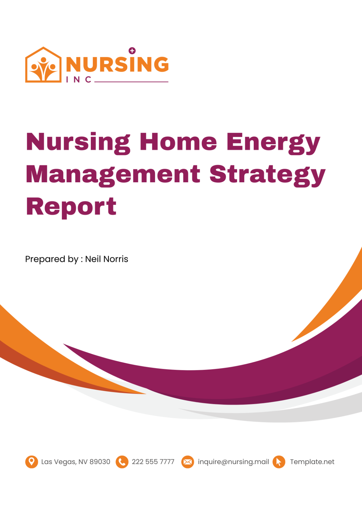 Nursing Home Energy Management Strategy Report Template
