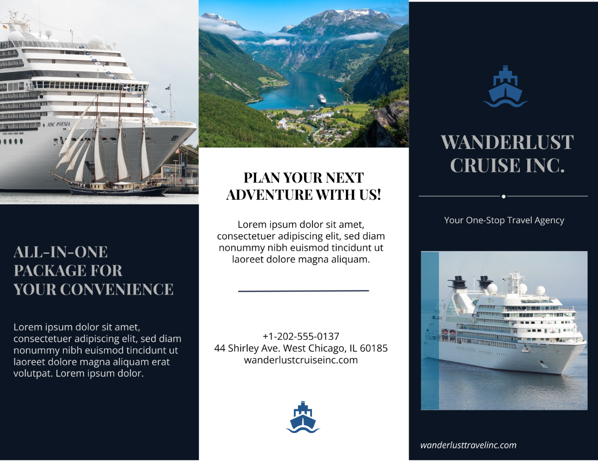 Cruise Travel Brochure 