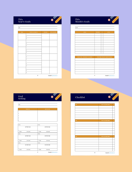 Printable Goal Planner Download