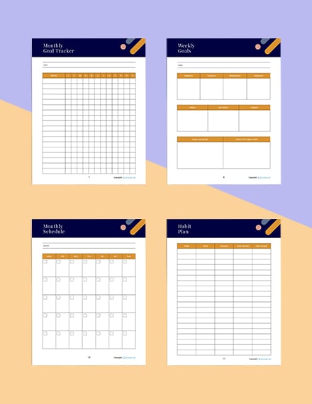 Printable Goal Planner Example