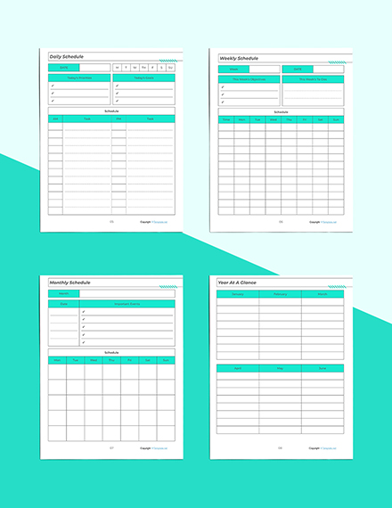 Printable Marketing Planner Template - Word, Apple Pages | Template.net