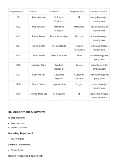 Free Simple Roster Template to Edit Online | Template.net to Edit Online