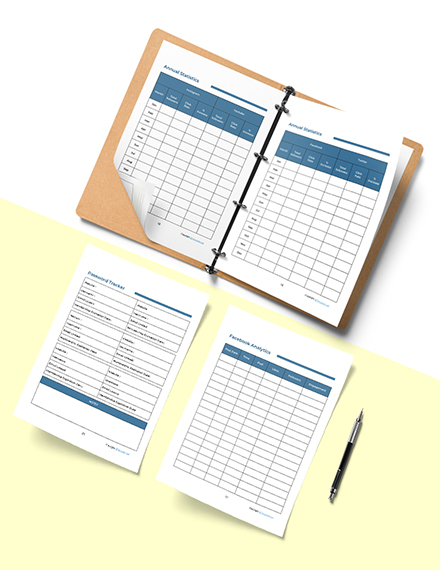 FREE Printable Social Media Planner Template - Word (DOC) | Apple (MAC ...