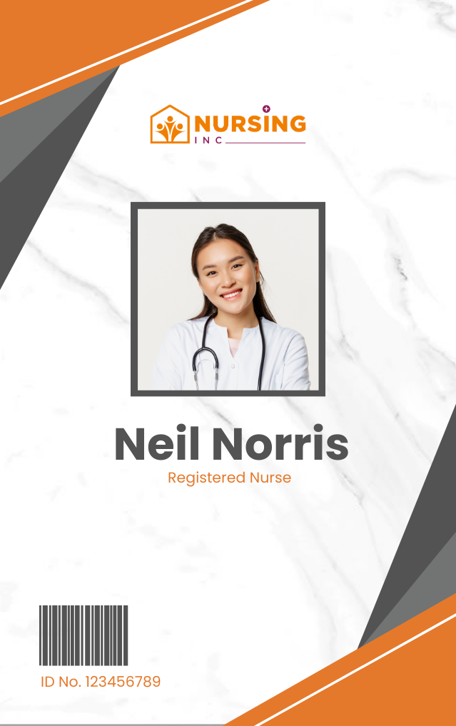 Registered Nurse ID Card Template