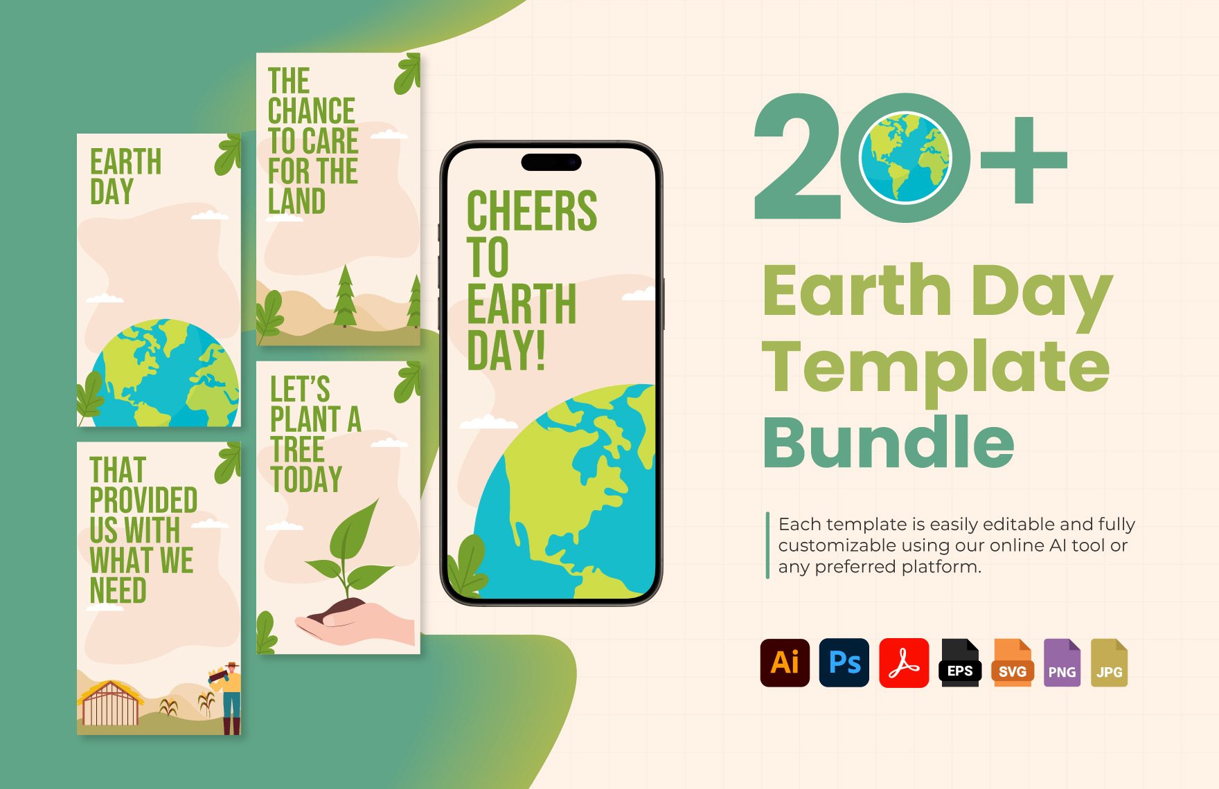 Free 20+ Earth Day Template Bundle in PDF, Illustrator, PSD, EPS, SVG, JPG, PNG