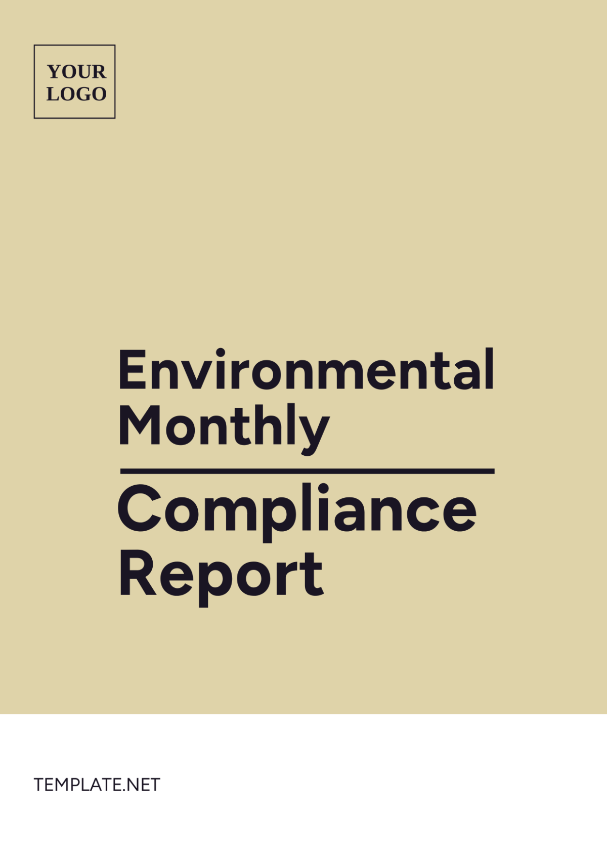 Environmental Monthly Compliance Report Template