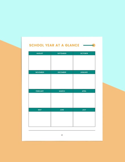 FREE Basic Education Planner Template - Word (DOC) | Apple (MAC) Pages